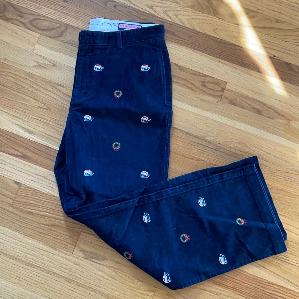 NWT VV Christmas Corduroy Club Pant Classic Fit - 33x 30